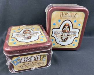 (2) Hershey's 36 Pack Card Tins, Sealed by Dart