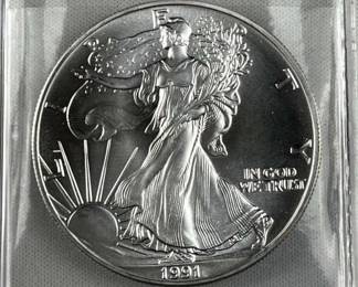 1991 American Silver Eagle 1oz .999