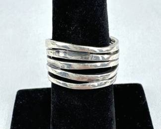 925 Silver James Avery Multi-Band Ring