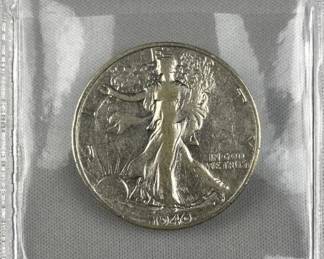 1940-S Walking Liberty Silver Half Dollar, US 50c