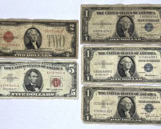 $10 Face Value Old US Currency
