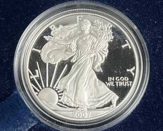 2007 Proof American Silver Eagle .999