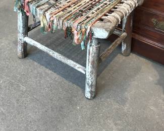 Handmade woven stool