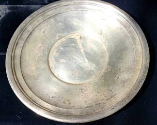 10 Inscribed Sterling Plate 302 Grams