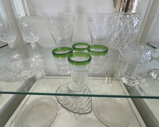 wine glasses, cocktail glasses