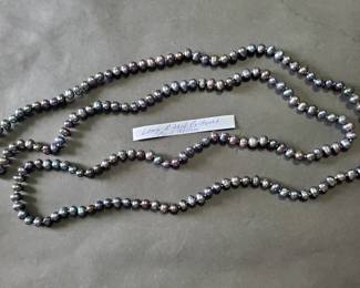 Ridged Cultured Pearl Necklace 