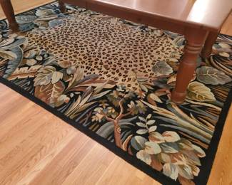 Safari style large area rug