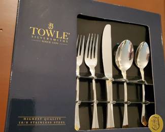 Towle flatware set,  New