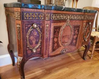 Marble top Antique buffet 