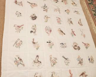 50 state , state bird quilt,  hand made 