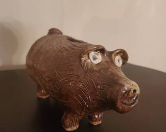 Collector Pottery  Mary Roger's pig bank