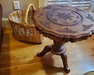 Inlaid  antique table 