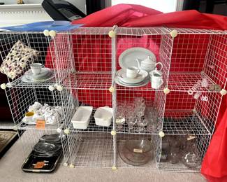 Misc glassware, fine china, etc.