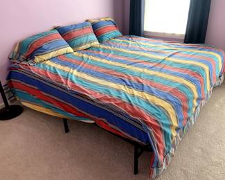 Two twin size bed frames with mattress - $80