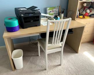 Small wooden desk without drawers - $25
