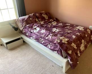 Ikea white bed - $70