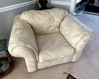 3 piece white sofa set with pillows - $350