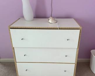 White chest of drawers - $40