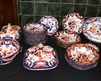 Assembled Derby and other Imari Influence China
