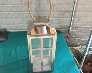 Steel lantern for candle