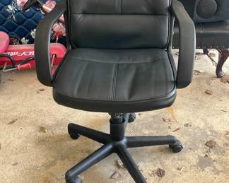 Faux leather office chair
