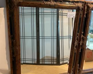 Large heavy gilded mirrors (2)