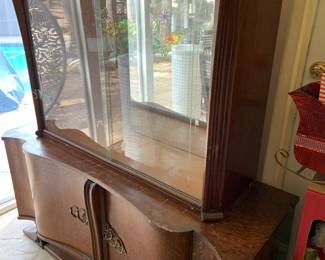 really lovely, art deco china cabinet, a rare find