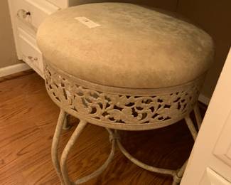 upholstered vanity stool