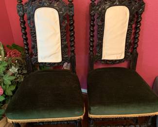 antique barley twist chairs