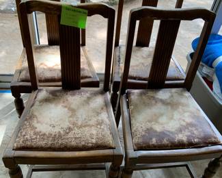 antique chairs, easy DIY fix