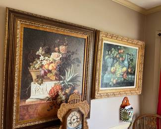 Gorgeous oil paintings with detailed frames