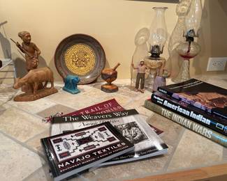 Southwestern decor, books