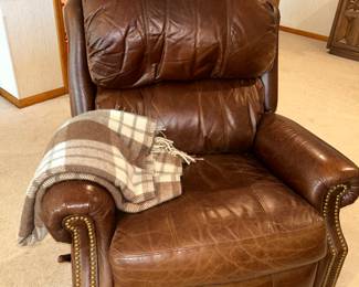Leather recliner