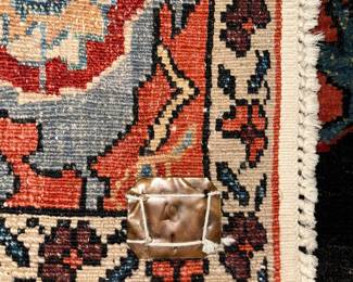 Hand knotted wool rug