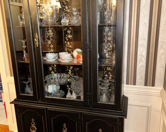 Painted china cabinet