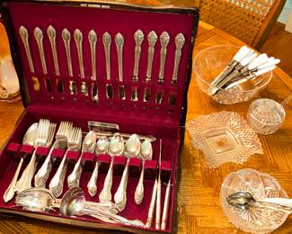 Silverplate flatware (1847 Rogers Bros.)