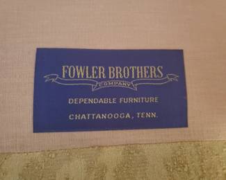 Couch from Fowler Brothers