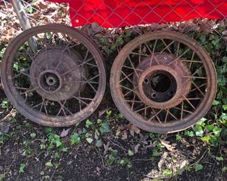 Antique Ford wheels
