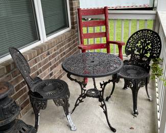 Aluminum Table and Chair Set 