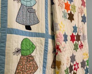Sunbonnet quilt , Star Quilt