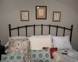 King bed- metal headboard