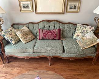 Vintage tufted back sofa