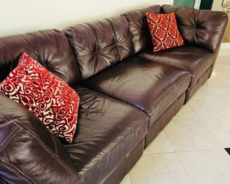 Comfy Modular leather sofa 