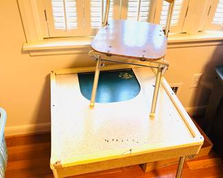 Vintage child’s table and chair