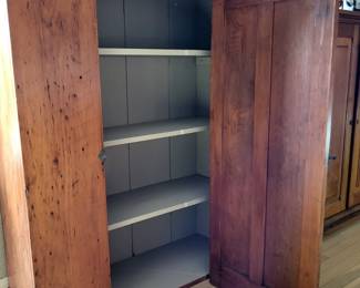 1 narrow door cabinet, front view, open