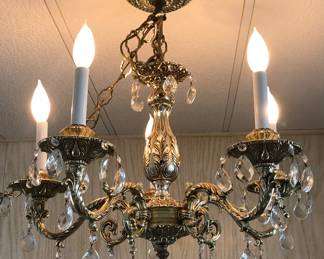 Cute Hollywood Regency style chandelier