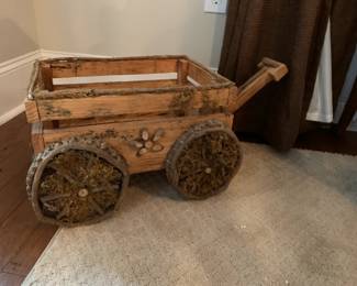 #30	Primitive Wheelbarrow/Planter - 17x12x12	 $30.00 
