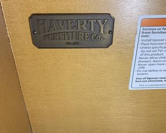 #81	Haverty's Dresser w/7 Drawers and Beveled Mirror - 66x20x42  Mirror - 50x40	 $225.00 
