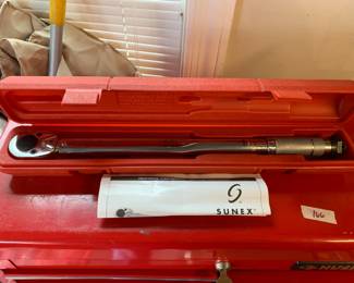 #173	Sunex Torque Wrench in Case	 $30.00 
