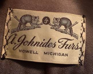 #100	A. Johnides Furs - Brown Mink	 $100.00 
